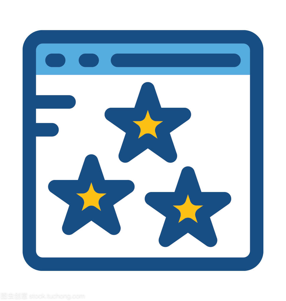 網(wǎng)站排名彩色矢量圖標(biāo)